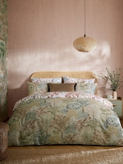 Graham & Brown Soft Sage Jardin Botanico Duvet Cover and Pillowcase Set - Image 4 of 6