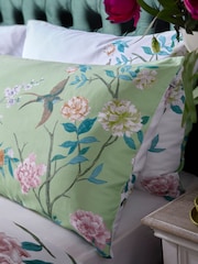 Graham & Brown Green Chinoiserie Garden Duvet Cover and Pillowcase Set - Image 3 of 6