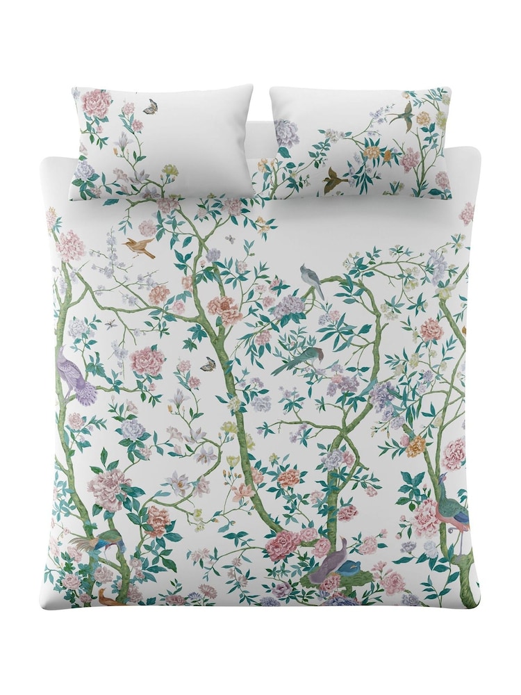 Graham & Brown Green Chinoiserie Garden Duvet Cover and Pillowcase Set - Image 6 of 6
