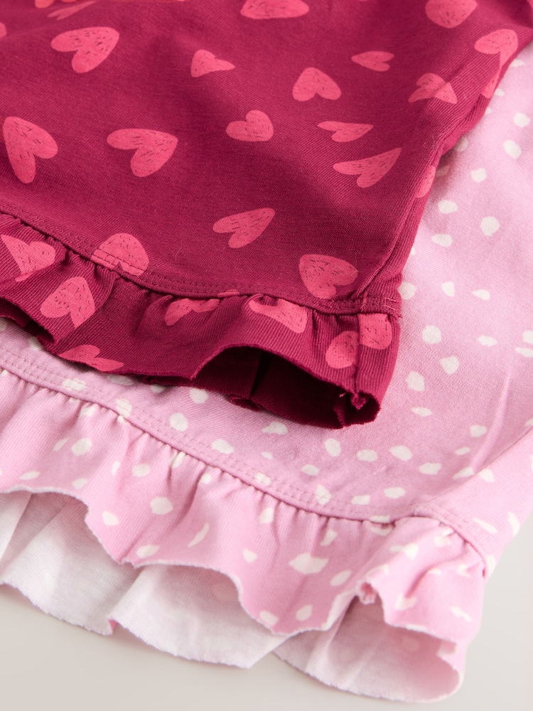 Розовый в горошек/сердце - Набор из 2 комбинаций - Изображение 11 11