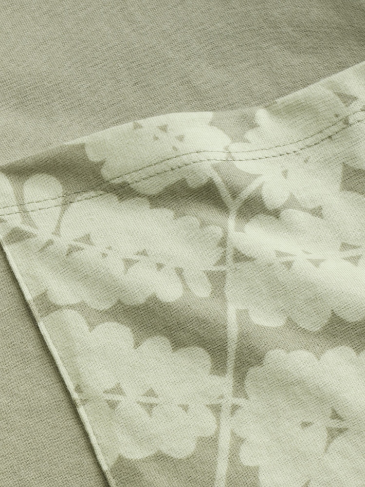 Blue/Sage Green Floral Short Sleeve Pyjamas Set 2 Pack - Image 8 of 8