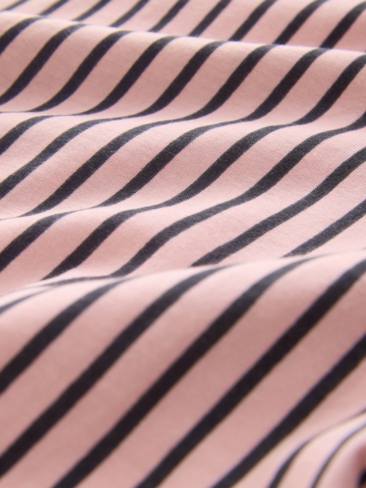 Monochrome Stripe Short Sleeve Pyjamas 2 Pack - Image 7 of 7