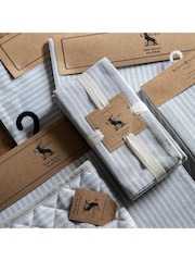 Gallery Home Grey Woven Striped Placemats 4 Pack - Image 3 of 6