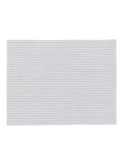 Gallery Home Grey Woven Striped Placemats 4 Pack - Image 4 of 6