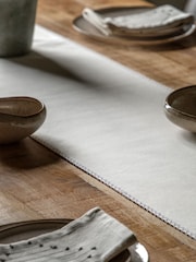 Gallery Home Cream Large Linen Effect Table Runner - Image 1 of 5