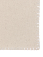 Gallery Home Cream Large Linen Effect Table Runner - Image 4 of 5