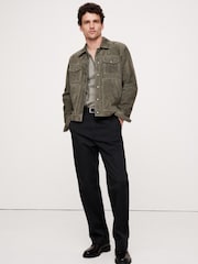 Banana Republic Green/Black Relaxed Stretch Chino - Image 1 of 2