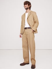 Banana Republic Beige Authentic Relaxed Trousers - Image 1 of 1