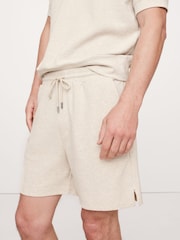 Banana Republic Beige Waffle Knit Pull On Shorts - Image 3 of 4