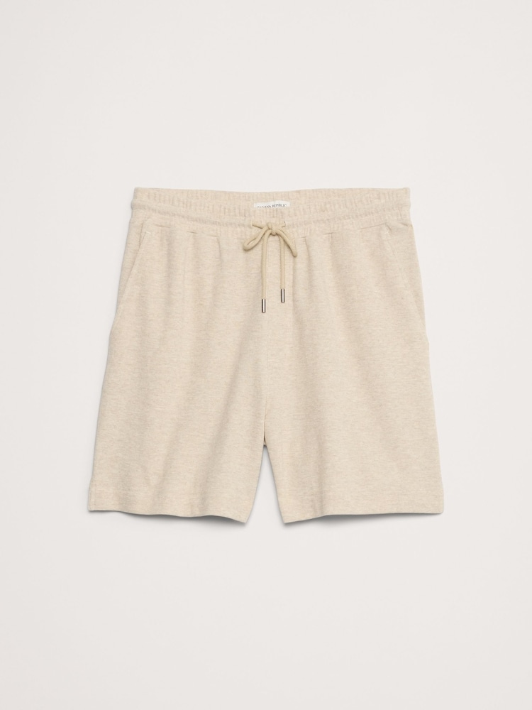 Banana Republic Beige Waffle Knit Pull On Shorts - Image 4 of 4