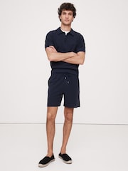 Banana Republic Blue Waffle Knit Pull On Shorts - Image 1 of 1