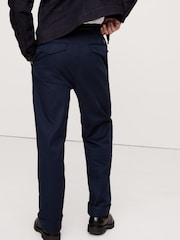 Banana Republic Navy Blue Authentic Relaxed Trousers - Image 2 of 4