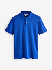Banana Republic Blue Cotton Short Sleeve Polo Shirt - Image 2 of 5