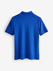 Banana Republic Blue Cotton Short Sleeve Polo Shirt - Image 3 of 5