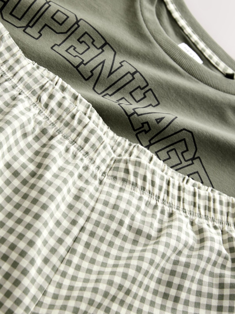 Verde salvia a cuadros - Pijama con diseño corto - Imagen 10 de 10 Verde salvia a cuadros - Pijama con diseño corto - Imagen 10 de 10