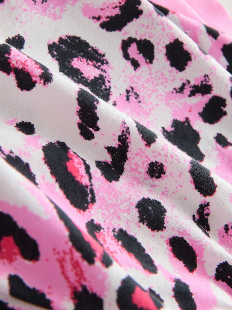 Pink Animal Short Set Pyjamas - Image 2 of 3
