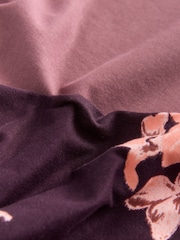 Purple Floral Short Set Pyjamas - Image 3 of 3