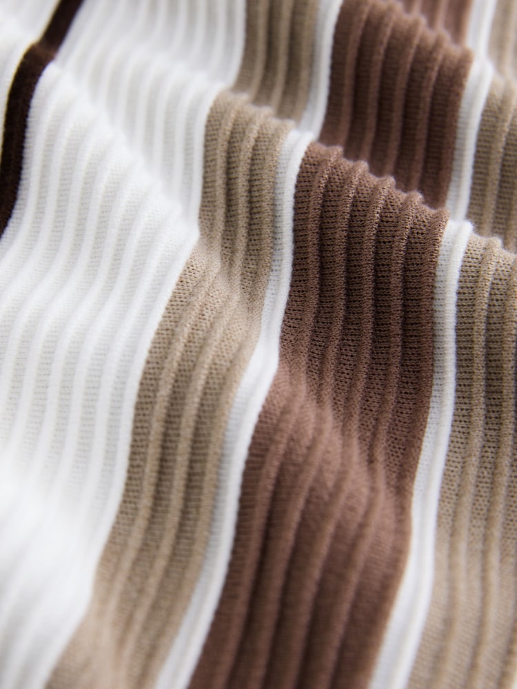 Neutral Smart Vertical Stripe T-Shirt - Image 2 of 3