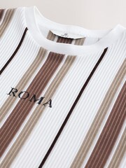 Neutral Smart Vertical Stripe T-Shirt - Image 3 of 3