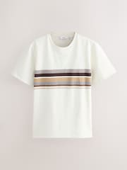 Neutral/Stone/Black Regular Fit Colour Blocking T-Shirts 3 Pack - Image 2 of 9