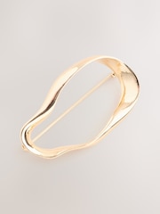 Gold Tone Organic Shaped Brooch - Image 1 of 3