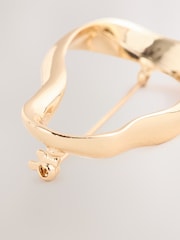 Gold Tone Organic Shaped Brooch - Image 3 of 3