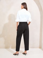 Lipsy Black Barrel Leg Trousers - Image 4 of 4