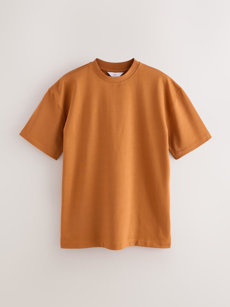 Amber Yellow Relaxed Fit Heavyweight T-Shirt - Image 1 of 3