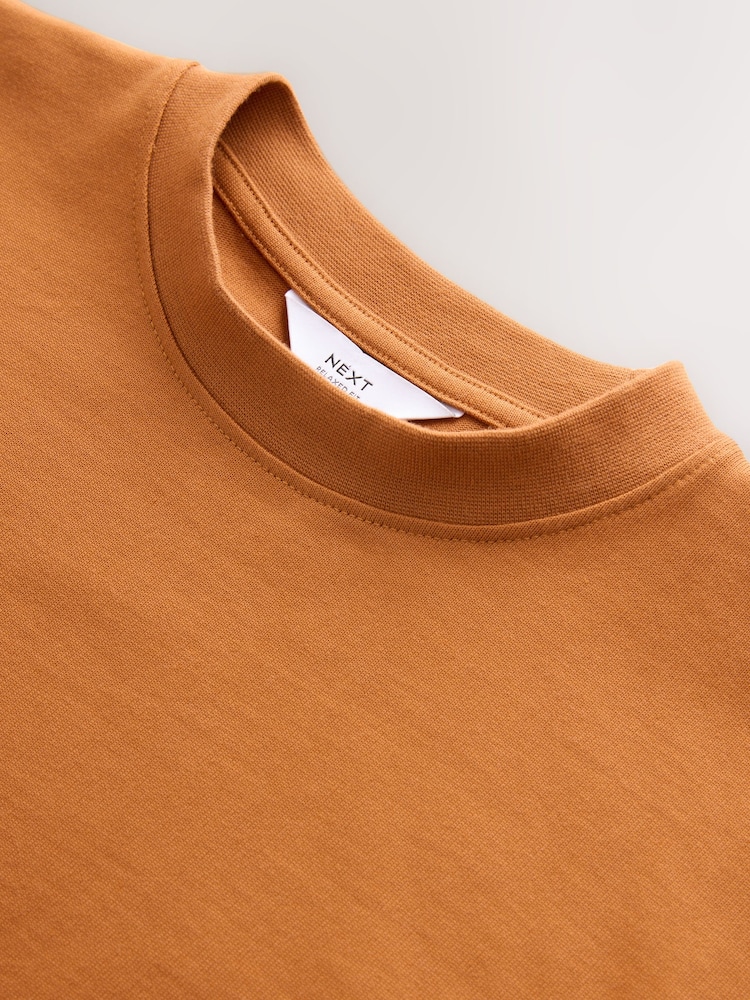 Amber Yellow Relaxed Fit Heavyweight T-Shirt - Image 3 of 3