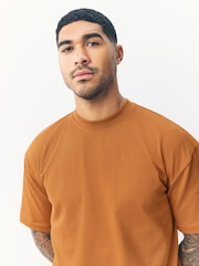 Amber Yellow Relaxed Fit Heavyweight T-Shirt - Image 4 of 7