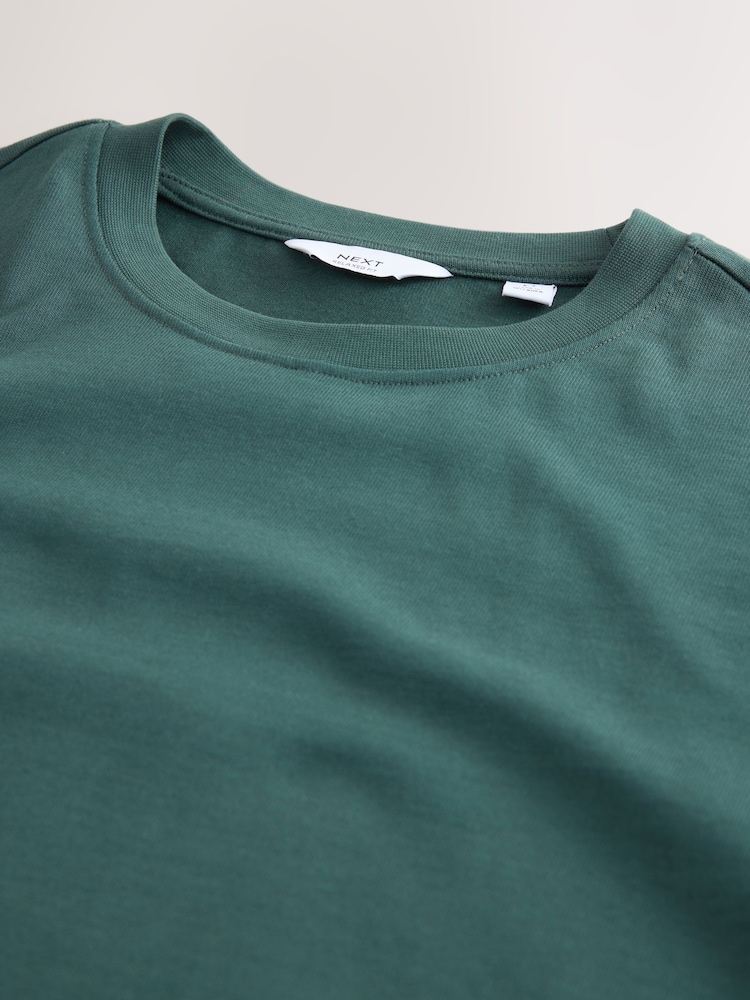 Green Dark Relaxed Fit Heavyweight T-Shirt - Image 2 of 3