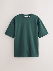 Dunkelgrün - Bequeme Passform - T-Shirt aus schwerem Material - Bild 5 von 7