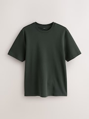 Green Olive Regular Fit Smart Soft Touch Heavyweight T-Shirt - Image 1 of 3