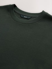 Green Olive Regular Fit Smart Soft Touch Heavyweight T-Shirt - Image 2 of 3