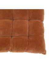 Gallery Home Brown Cotton Velvet Seatpad - Image 10 of 10