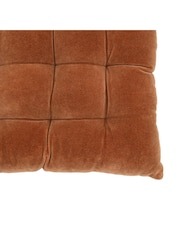 Gallery Home Brown Cotton Velvet Seatpad - Image 7 of 10