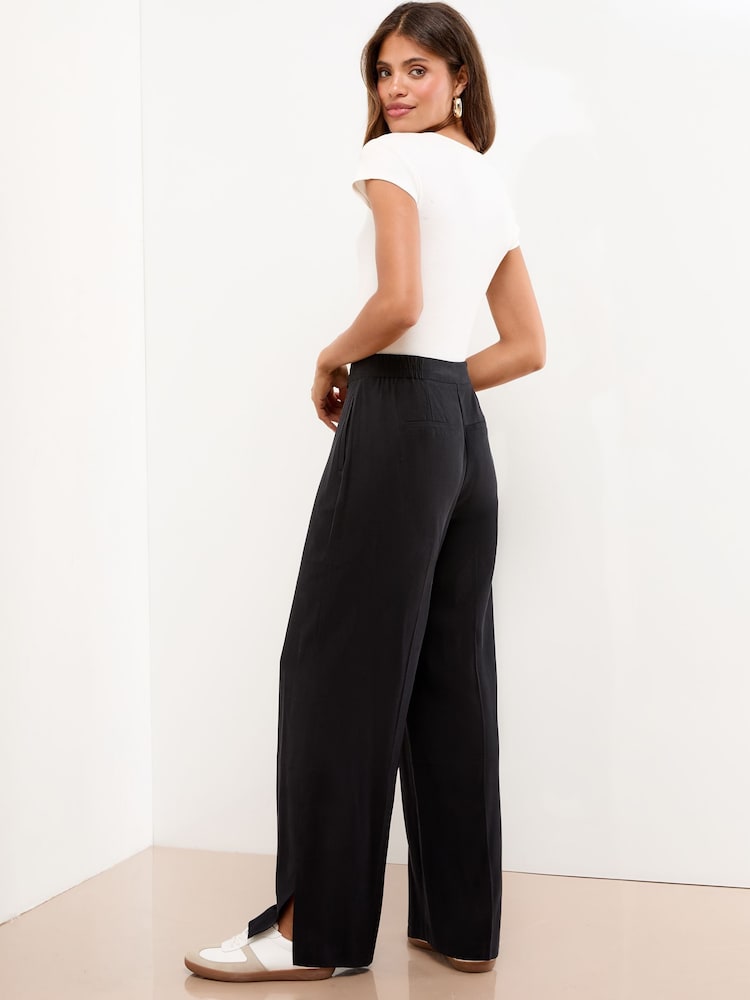 Lipsy Black Wide Leg Trousers - Image 4 of 4