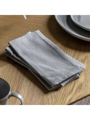 Gallery Home 4 Pack Grey Dove Napkins - Image 1 of 6