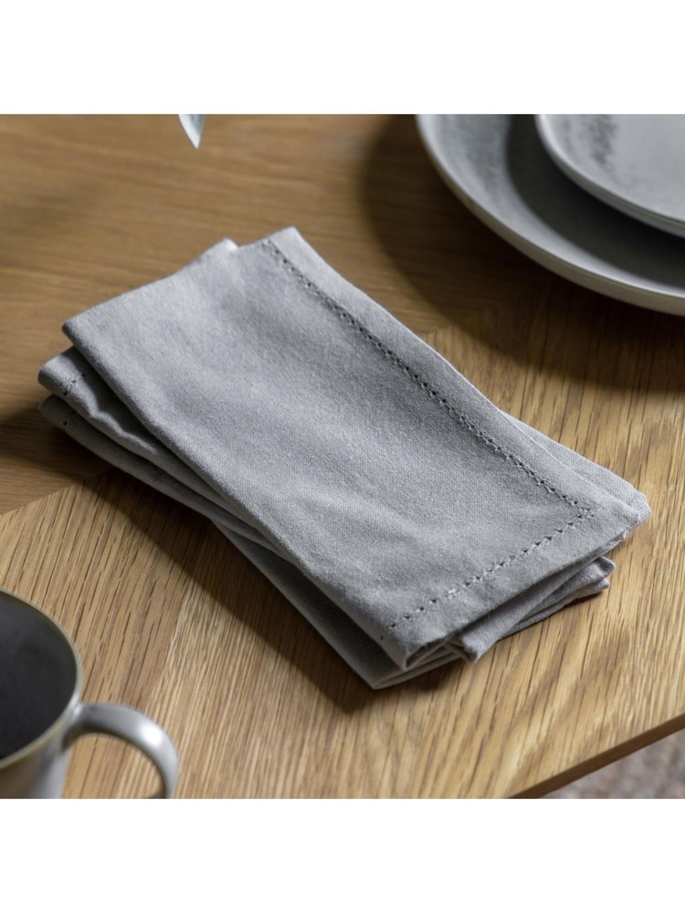 Gallery Home 4 Pack Grey Dove Napkins - Image 1 of 6