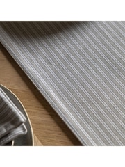 Gallery Home Grey Woven Striped Small Table Runner - Image 3 of 6