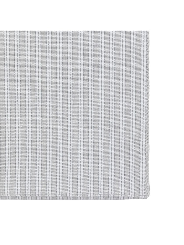 Gallery Home Grey Woven Striped Small Table Runner - Image 4 of 4 Gallery Home Grey Woven Striped Small Table Runner - Image 4 of 4