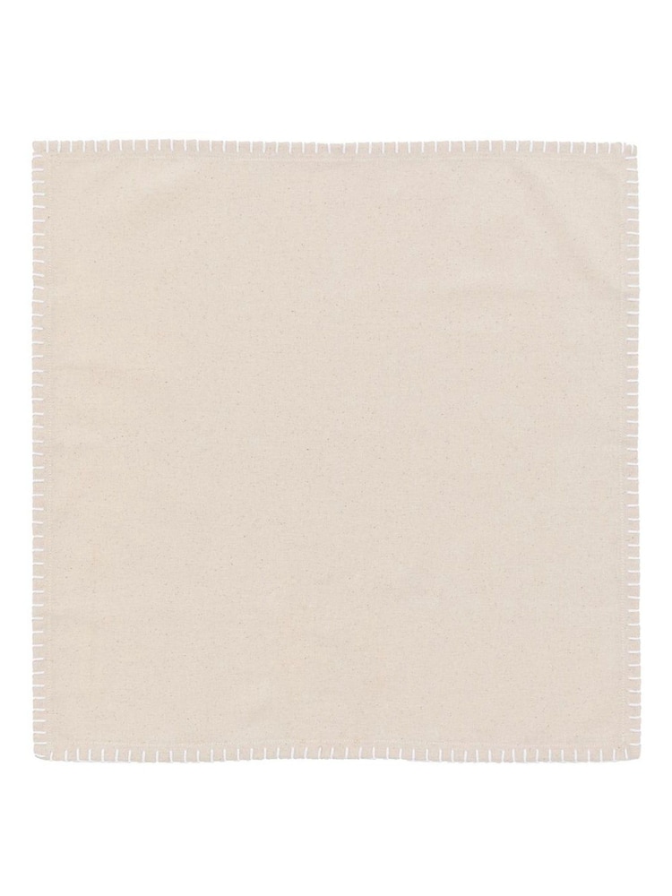 Gallery Home 4 Pack Cream Linen Effect Napkins - Image 4 of 4