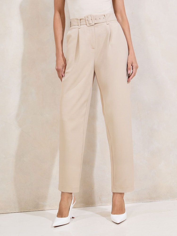 Lipsy Stone Barrel Leg Trousers - Image 1 of 4