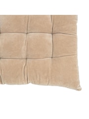Gallery Home Cream Cotton Velvet Seatpad - Image 7 of 10