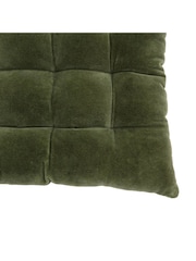 Gallery Home Green Cotton Velvet Seatpad - Image 7 of 10