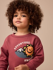 Burgundy Red Sweatshirt and Utility Joggers Set (3mths-7yrs) - Image 4 of 9