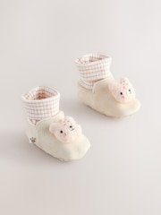 Neutral Bear Baby Sock Top Boots (0-18mths) - Image 1 of 4