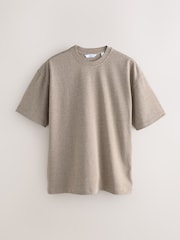 Neutral Marl Relaxed Fit Heavyweight T-Shirt - Image 1 of 3