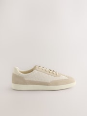 Neutral Casual Knitted Trainers - Image 1 of 6