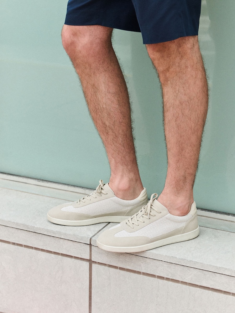 Neutral Casual Knitted Trainers - Image 2 of 6